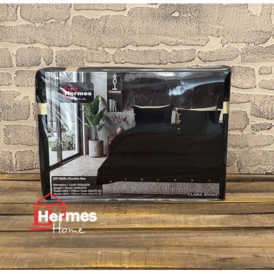 روتختی کاوری دونفره|روتختی کاوری دونفره HERMES مدل: CLARA SIYAH
