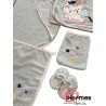 حوله نوزادی و کودک|سرویس حوله نوزادی ۵ تیکه مادرکر MOTHERCARE مدل: UNICORN GRI