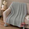 پیکه تک و شال مبل|شال مبل حصیری ابعاد 180X140 رنگ: طوسی روشن